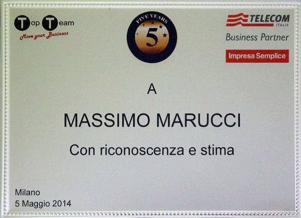 Massimo Marucci e Top Team