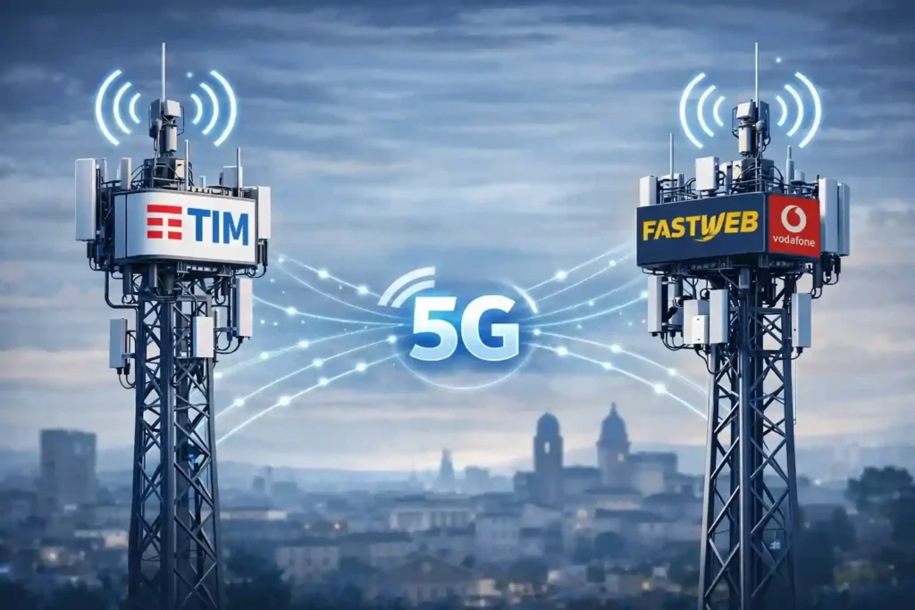 Accordo RAN sharing 5G tra TIM e Fastweb+Vodafone per la condivisione della rete mobile