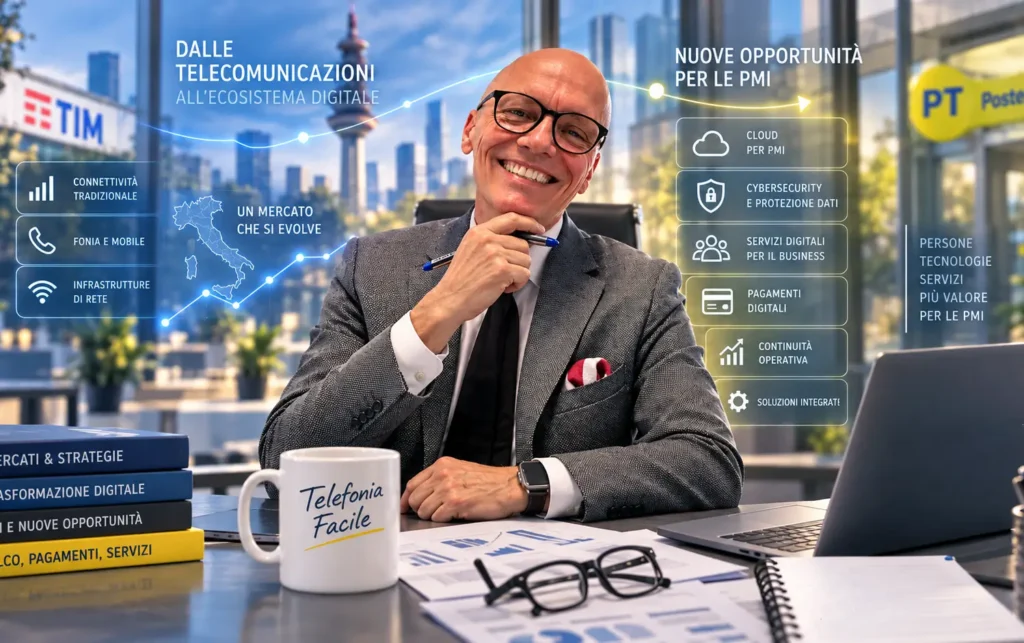 Venditore di telefonia tra SIM, fibra, cloud e cybersecurity
