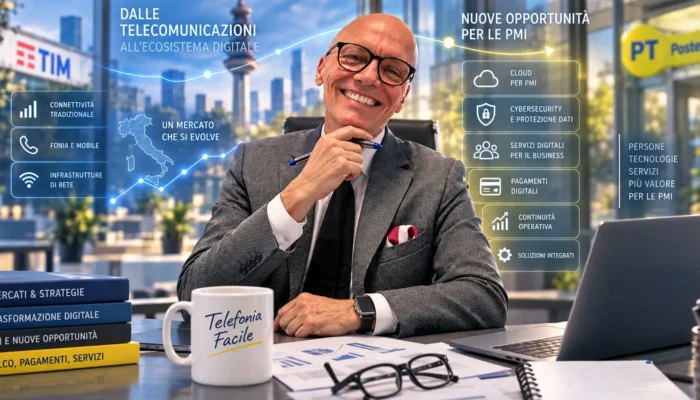 Venditore di telefonia tra SIM, fibra, cloud e cybersecurity